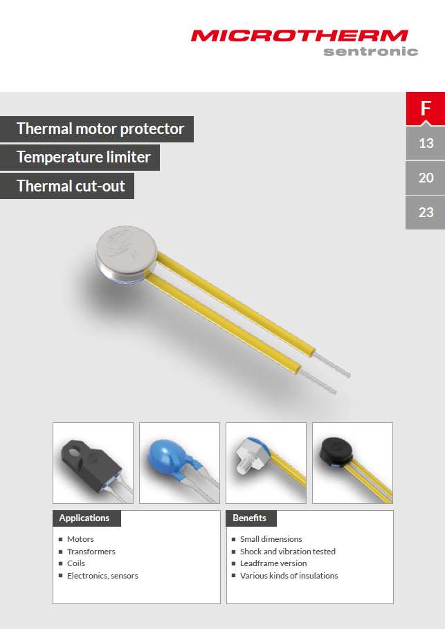 MICROTHERM T 11 A 16005 U 112 L 340100センサー、温度、SPST-NC、205